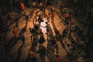 Tanze Gruppe Salsa