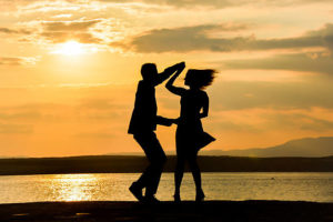 Tanzpaar Salsa am See